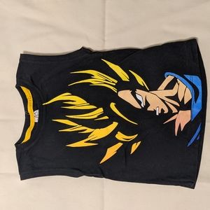 Vintage Dragonball blonde Goku Super Manga tank top Small boys